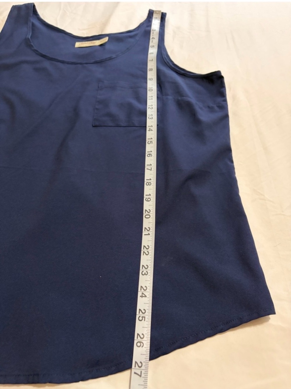 Faded Glory Indigo Scoop Neck Tank